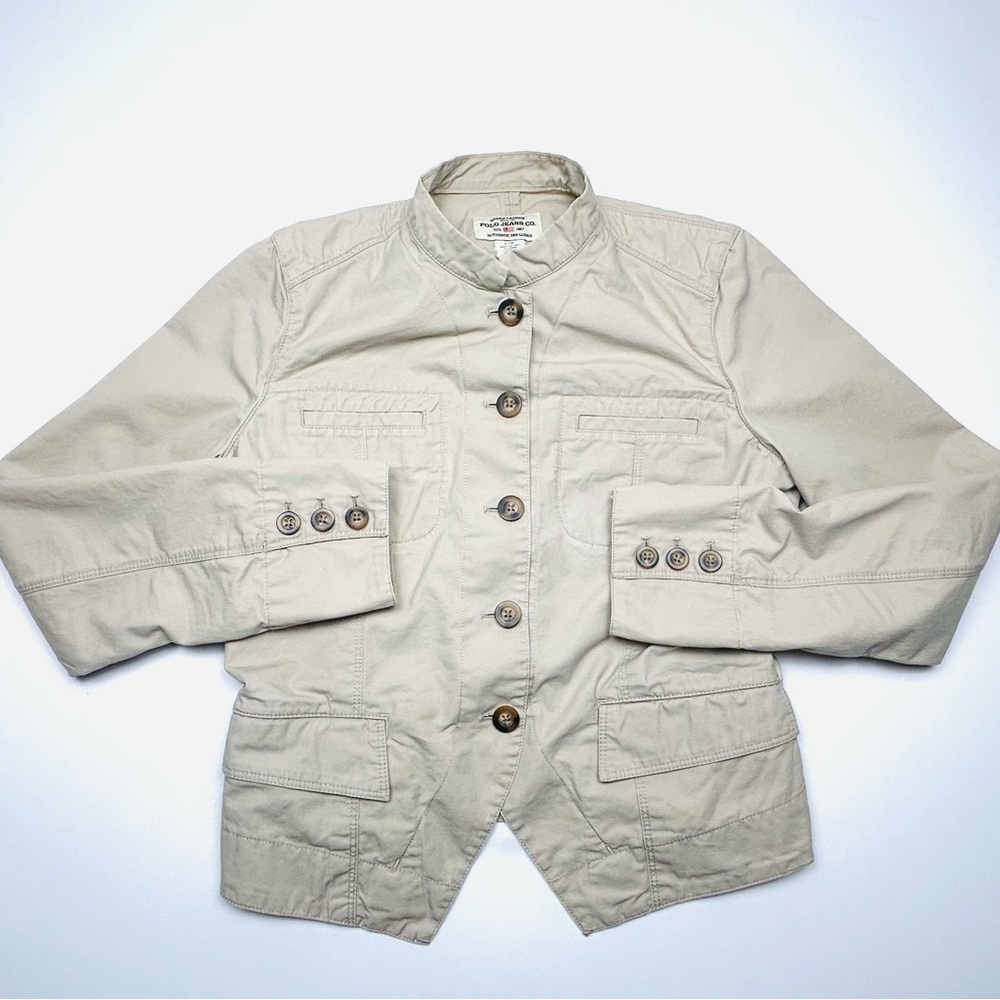 VTG Ralph Lauren Polo Jeans Co Beige Jean Jacket
